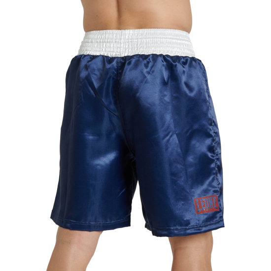Pantalon de boxeo Leone 1947 " Color Block" negro AB237 azul