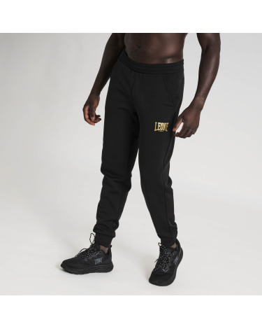 Pantalon de chandal largo Leone 1947 DNA negro ABX757