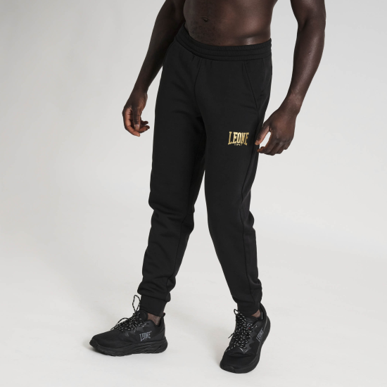 Pantalon de chandal largo Leone 1947 DNA negro ABX757