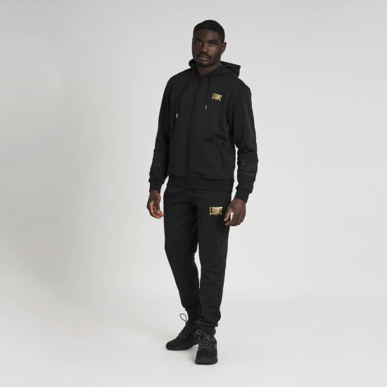Pantalon de chandal largo Leone 1947 DNA negro ABX757