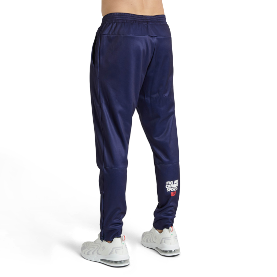 Pantalon de chandal largo Leone 1947 "Logo Wacs" azul ABX129