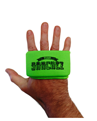 Pareja de nudilleras de Gel Team Sanchez verde fluor