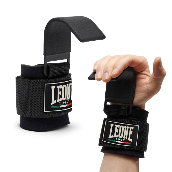 Power Hooks - ganchos de levantamiento de pesas Leone 1947 "Lifter" AC804