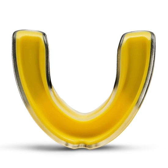 Protector Bucal de Gel Leone PD513 "Top Guard" amarillo