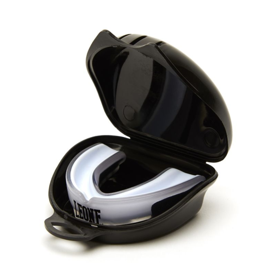 Protector Bucal de Gel Leone PD513 "Top Guard" Blanco