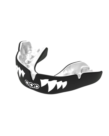 Protector bucal Opro Instant Custom Fit Jaws negro/blanco