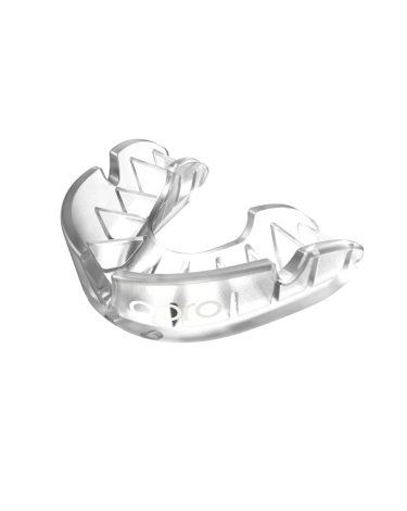 Protector bucal Opro Silver transparente adulto