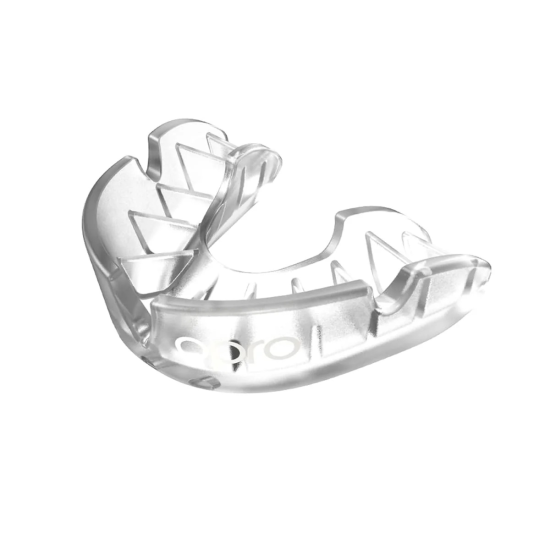 Protector bucal Opro Silver transparente adulto