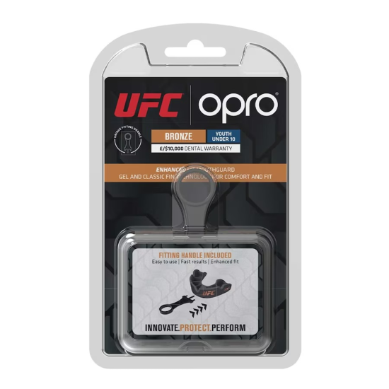 Protector Bucal Opro UFC Bronze junior negro