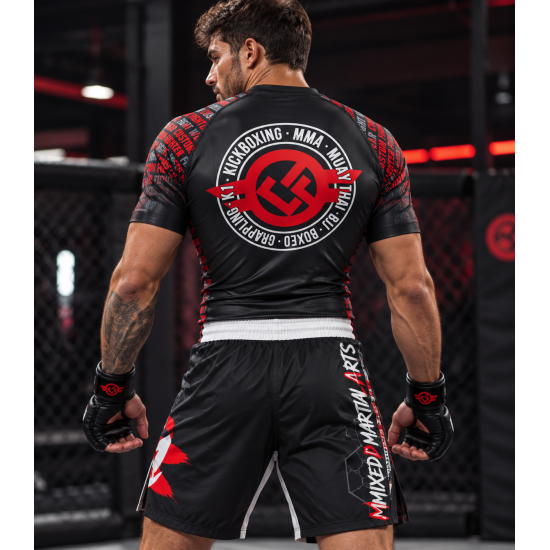 Rashguard Custom Fighter modelo Fightwear negro