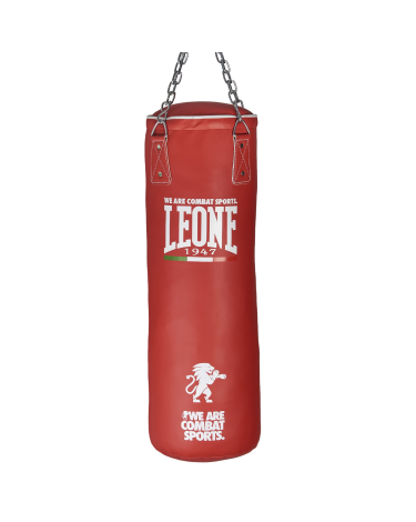 Saco de Boxeo Leone 1947  Color Rojo 30 kg. AT840