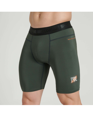 Short de compresion Leone 1947 "Primal Instinct" verde AB929