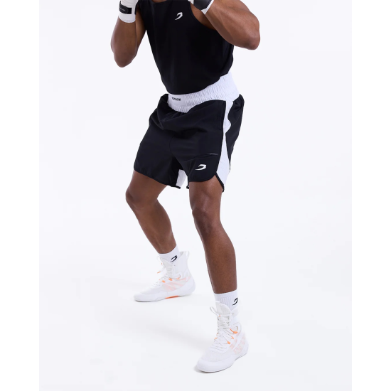 Shorts Boxraw "Stevenson 2.0" Negro-blanco