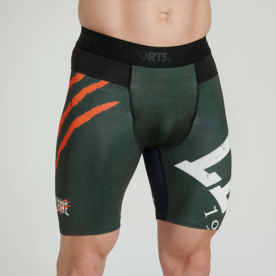 Shorts de compresion Leone 1947 "Primal Instinct" verde AB943