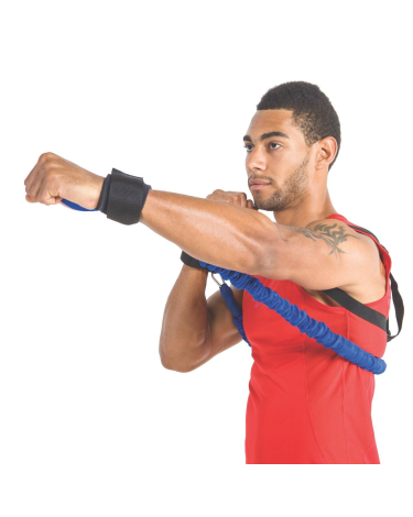 Sistema de entrenamiento Punch Trainer superior azul fuerte