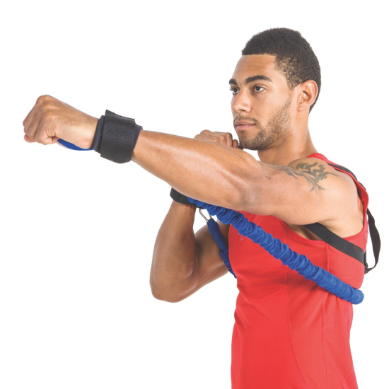 Sistema de entrenamiento Punch Trainer superior azul fuerte
