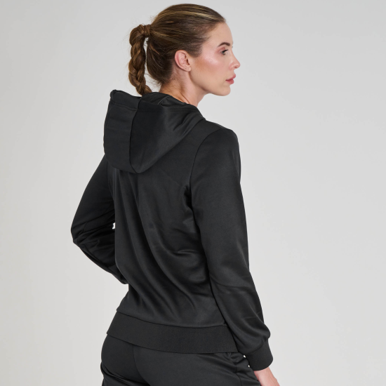 Sudadera con capucha femenina Leone ABX154 negra