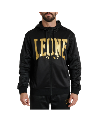 Sudadera con capucha Leone 1947 "DNA" negro ABX721