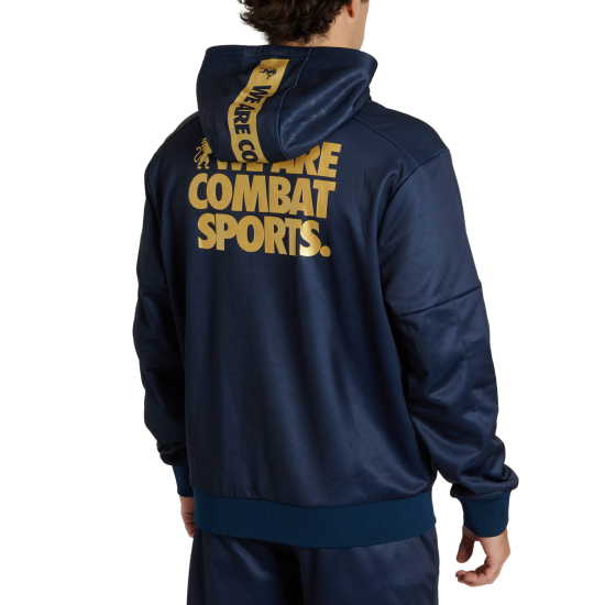 Sudadera con capucha Leone 1947 "DNA" azul ABX721