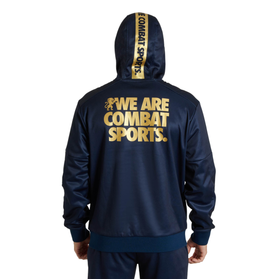 Sudadera con capucha Leone 1947 "DNA" azul ABX721