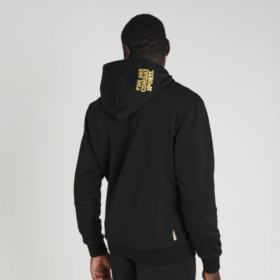 Sudadera con capucha Leone 1947 DNA negra ABX756