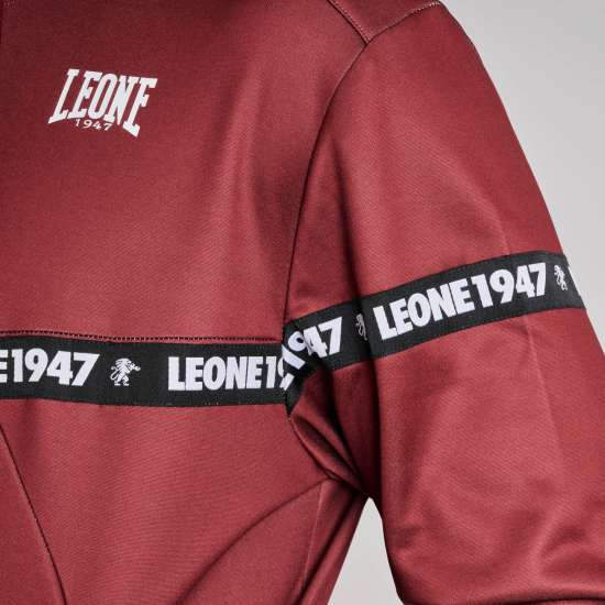 Sudadera con capucha Leone tape 47ABX220 roja