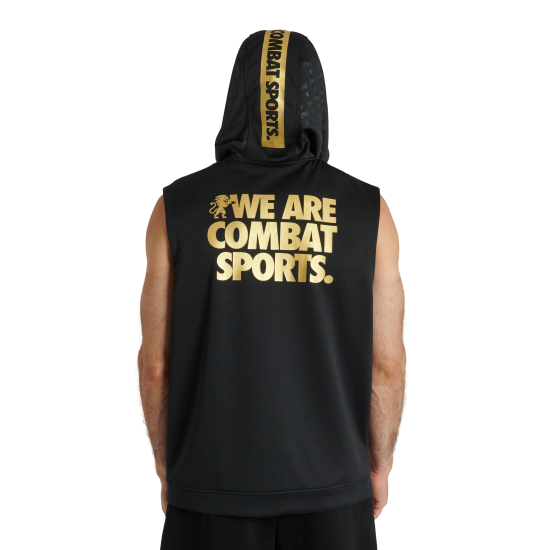 Sudadera con capucha sin mangas Leone 1947 "DNA" negro ABX720