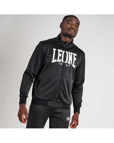 Sudadera con cremallera Leone 1947 ABX108 negra