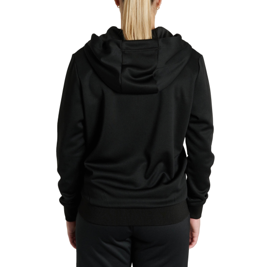 Sudadera femina Leone 1947 "Logo" negra ABX133