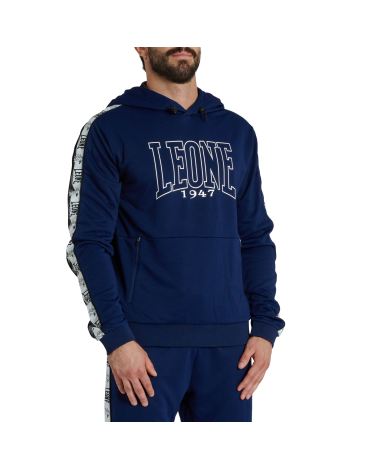 Sudadera Leone 1947 "Iconic" azul ABX436