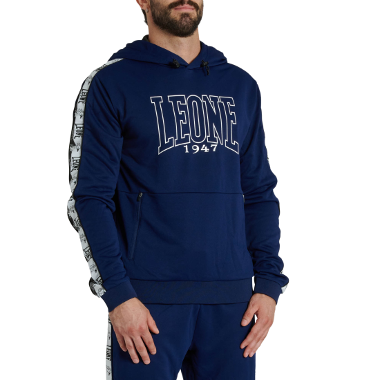 Sudadera Leone 1947 "Iconic" azul ABX436
