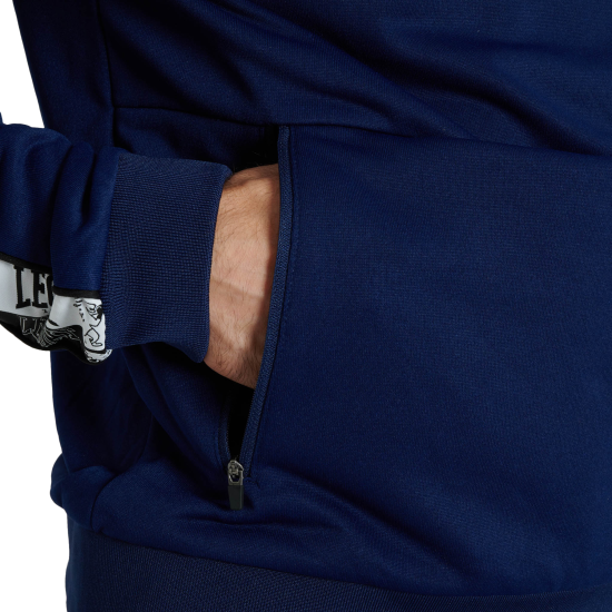 Sudadera Leone 1947 "Iconic" azul ABX436