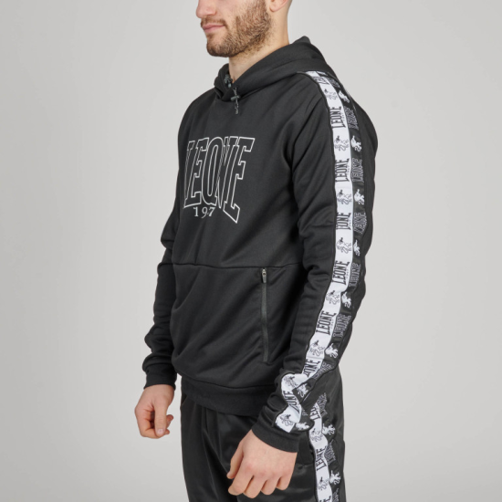 Sudadera Leone 1947 "Iconic" negra ABX436