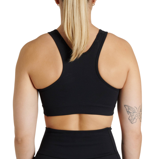 Top femenino Leone 1947 " Logo" negro ABX130