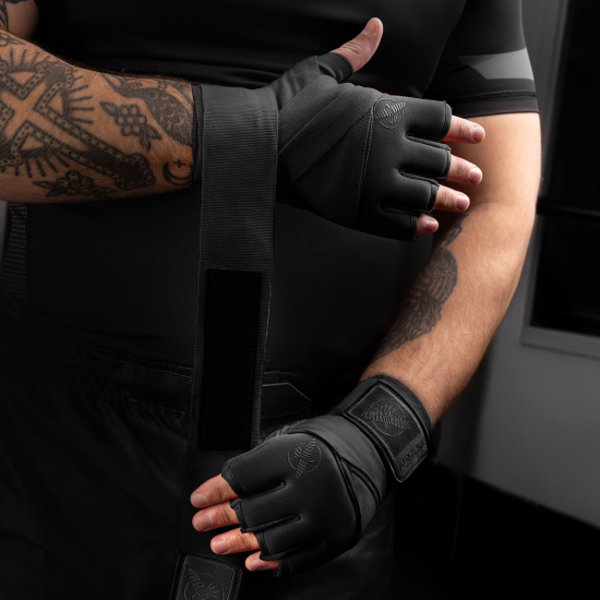 Vendas con nudilleras de Gel Hayabusa Knucle Guard color negro