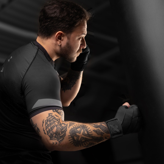 Vendas con nudilleras de Gel Hayabusa Knucle Guard color negro