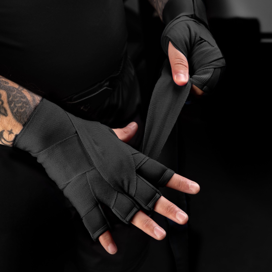 Vendas con nudilleras de Gel Hayabusa Knucle Guard color negro