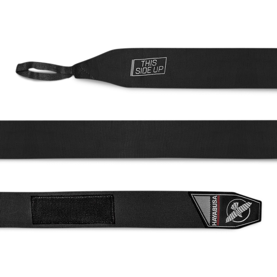 Vendas de boxeo profesionales Hayabusa Perfect Stretch color negro 4,5 metros