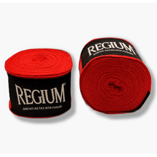 Vendas de Boxeo Regium 4,5 metros semielasticas rojas