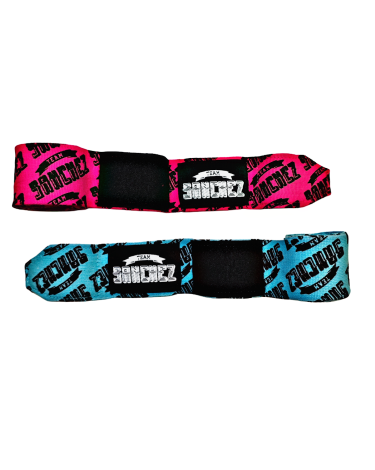 Vendas de Boxeo semielasticas de 5 metros Team Sanchez bicolor