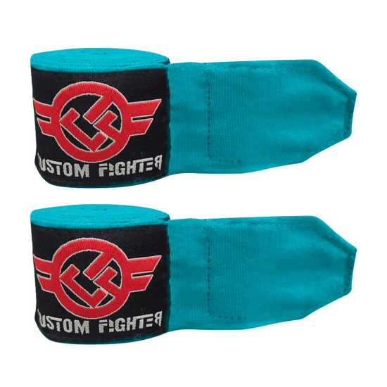 Vendas semielasticas Custom Fighter azul celeste 5 metros