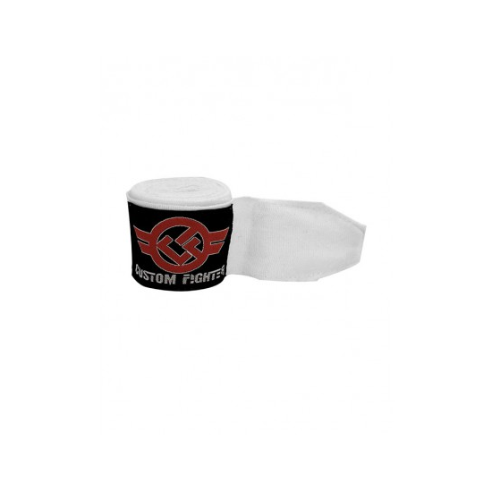 Vendas semielasticas Custom Fighter blancas