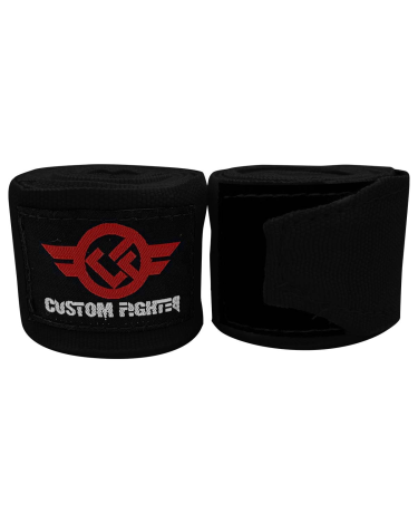 Vendas semielasticas Custom Fighter negras
