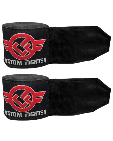 Vendas semielasticas Custom Fighter negro 5 metros